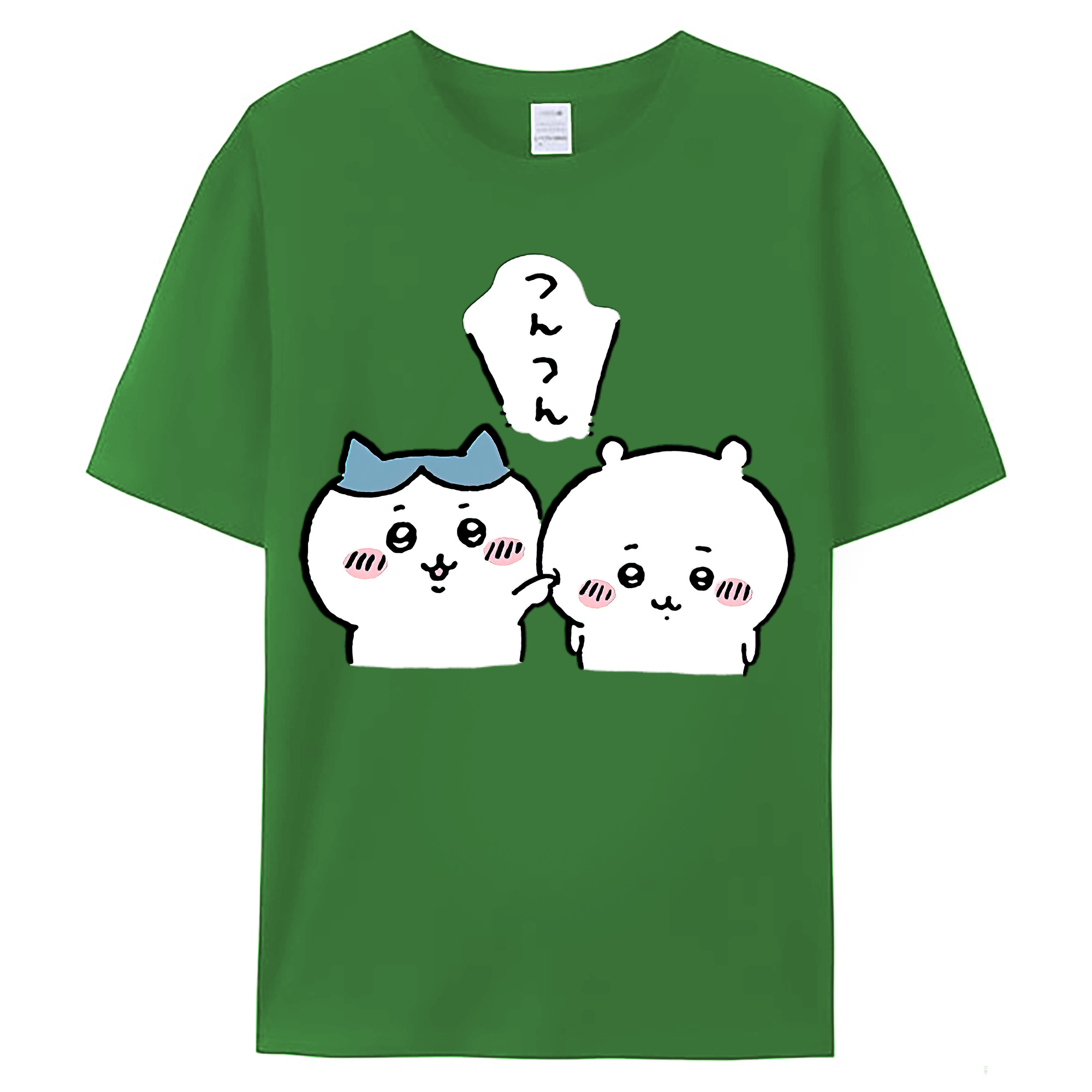 （画像用） ちいかわ ちいかわ Chii-kawa chiikawa レディースカジュアルプリントTシャツ（綿100％）